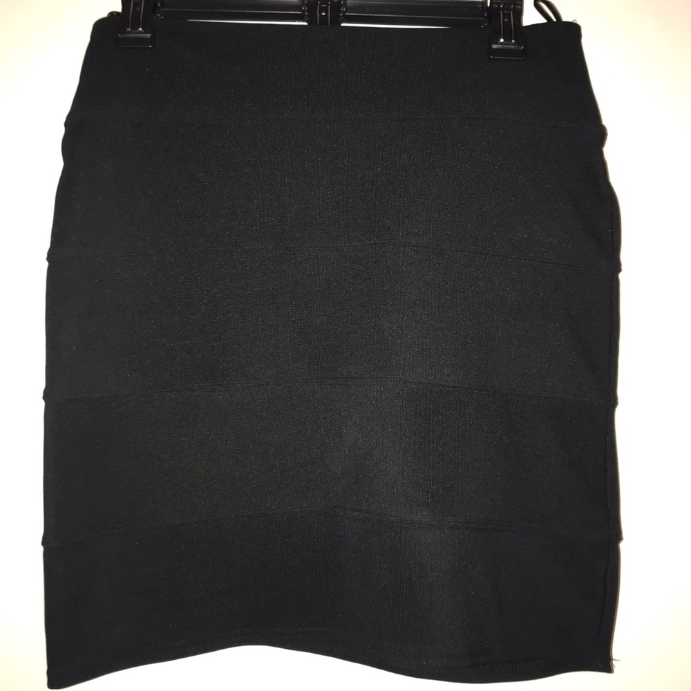 Black Form Fitting Skirt
